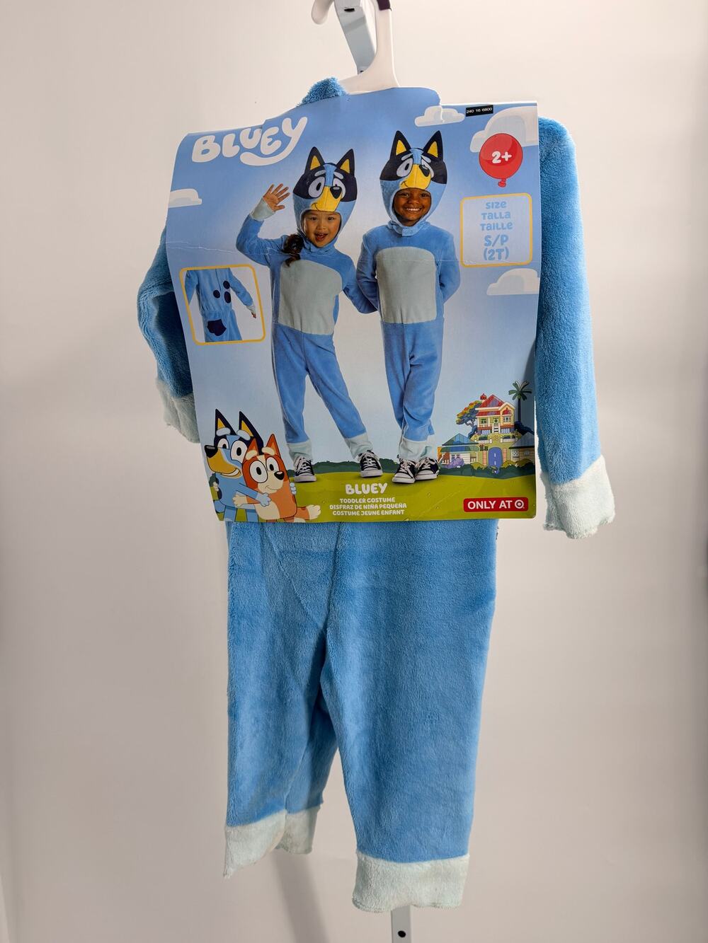 Bluey Toddler Costume Size 2T Disguise Jumpsuit Headpiece NWT Target Exclusive
